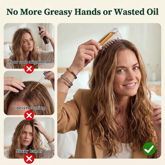 Refillable Scalp Serum Applicator Comb