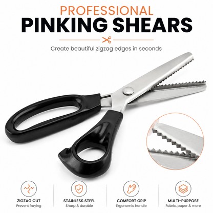 ✂️ Professional Zigzag Pinking Shears