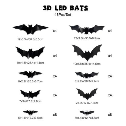 BatVibe Pro™ – LED Flying Bat Halloween Decor Set