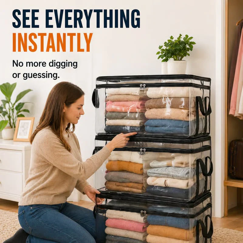🔥Last Day 50% OFF🎁 Transparent Large-Capacity Storage Bag