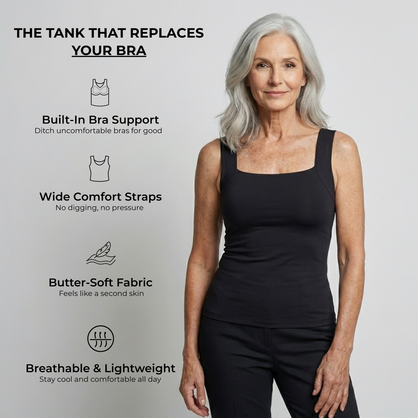 Built-In Bra Comfort Tank