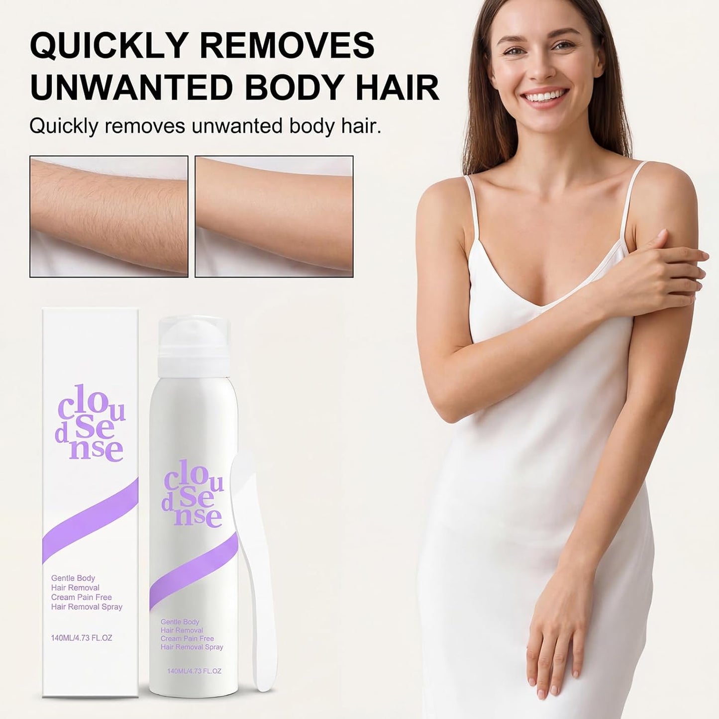 Bikini Pain-Free Hair Removal Cream for Sensitive Skin
