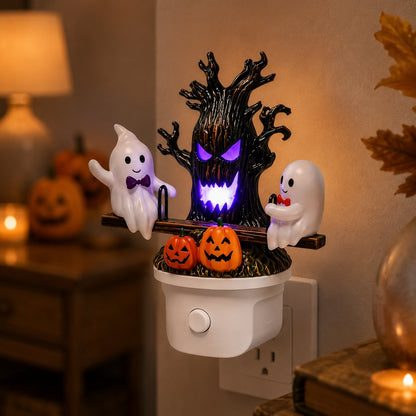 Animated Seesaw Ghost Plug In LED Night Light