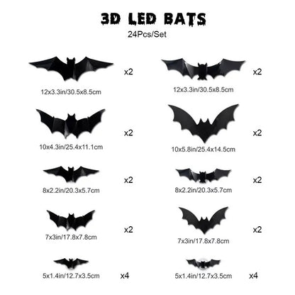 BatVibe Pro™ – LED Flying Bat Halloween Decor Set