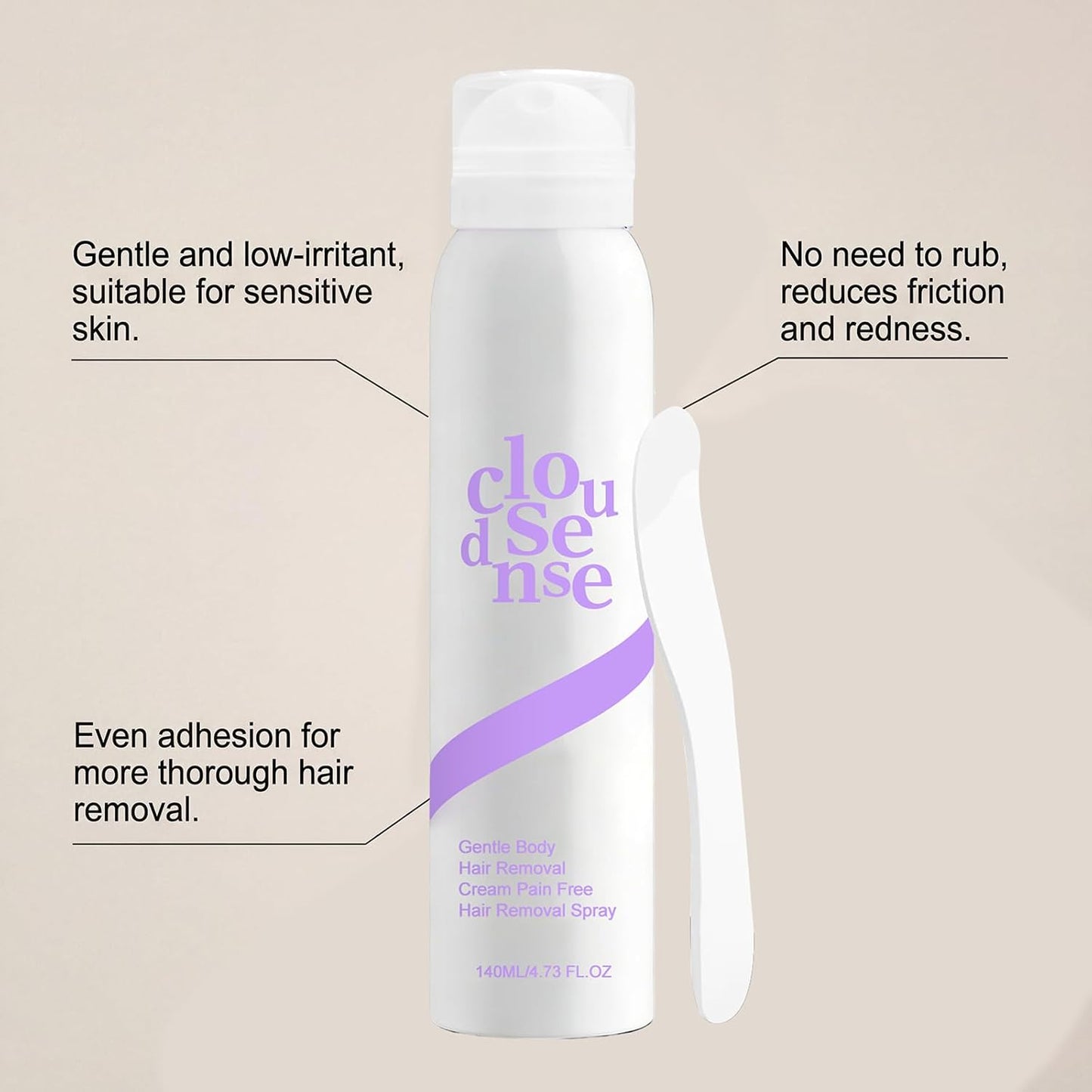 Bikini Pain-Free Hair Removal Cream for Sensitive Skin