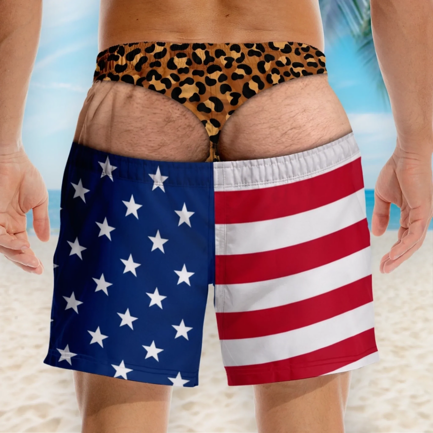 Patriotic Men Swim Trunks — The Prank That Never Gets Old