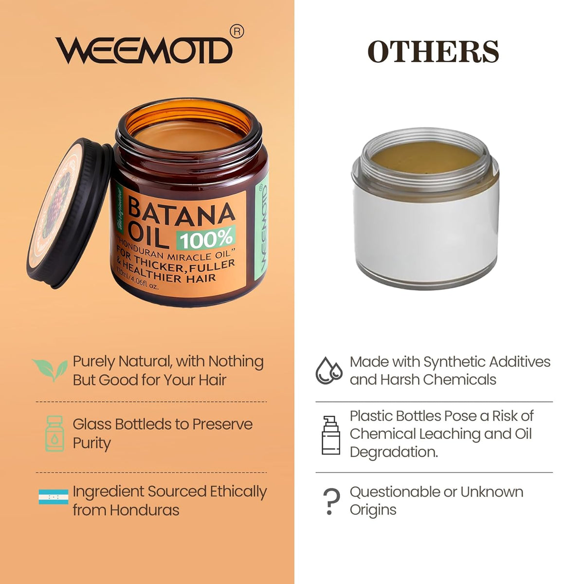 100% Raw Batana Oil – Nourish, Strengthen & Shine