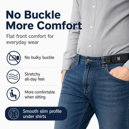 BeltBro Pro Elastic Belt – No Buckle. No Pain. No More Adjusting.