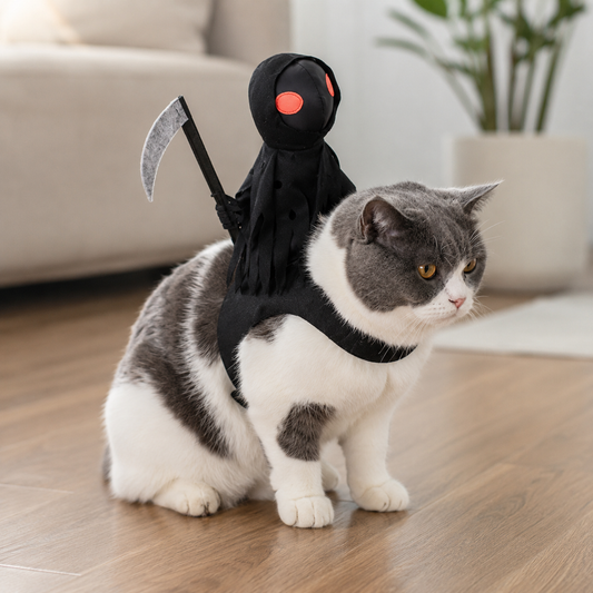 Grim Reaper Rider Halloween Pet Costume