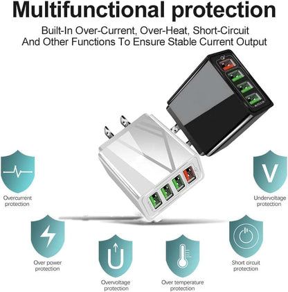 PowerHub™ 4-Port Travel Charger 3.0 + AI Performance Boost