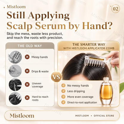 Refillable Scalp Serum Applicator Comb