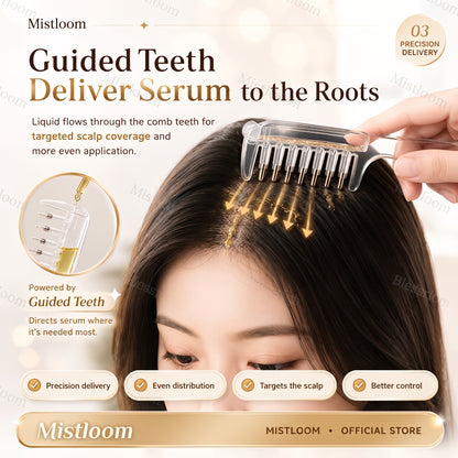 Refillable Scalp Serum Applicator Comb