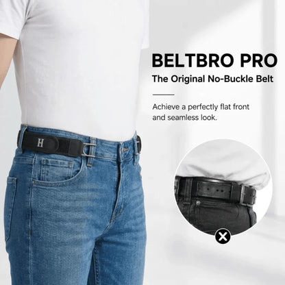 BeltBro Pro Elastic Belt – No Buckle. No Pain. No More Adjusting.