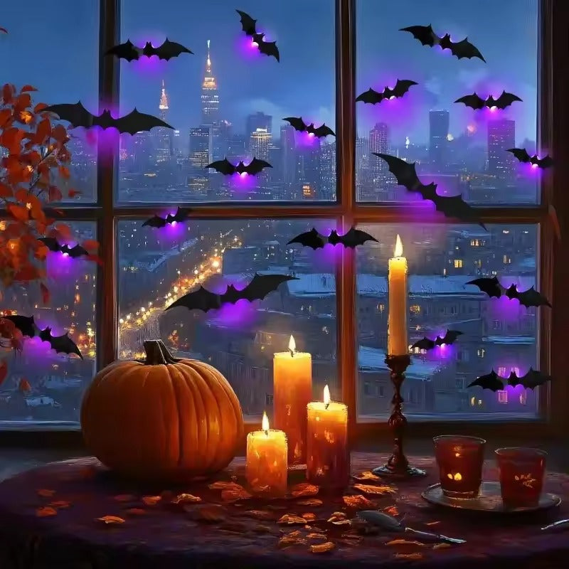 BatVibe Pro™ – LED Flying Bat Halloween Decor Set