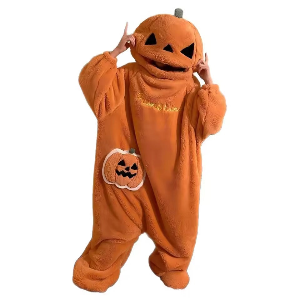 PumpkinCuddle™ Hooded Fleece Onesie