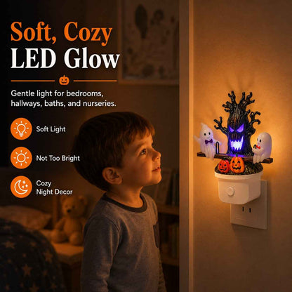 Animated Seesaw Ghost Plug In LED Night Light