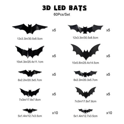 BatVibe Pro™ – LED Flying Bat Halloween Decor Set
