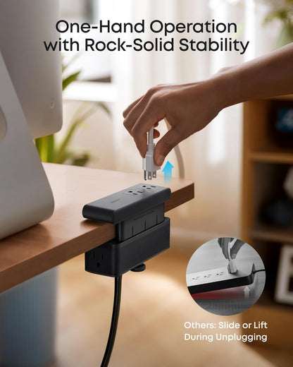 PowerHub™ 10-in-1 Desk Clamp Power Strip with USB-C