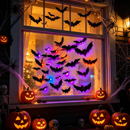 BatVibe Pro™ – LED Flying Bat Halloween Decor Set