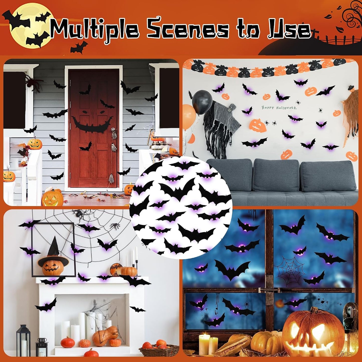 BatVibe Pro™ – LED Flying Bat Halloween Decor Set