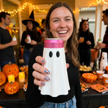 BooCozie™ — Your Drink's New Favorite Ghost.