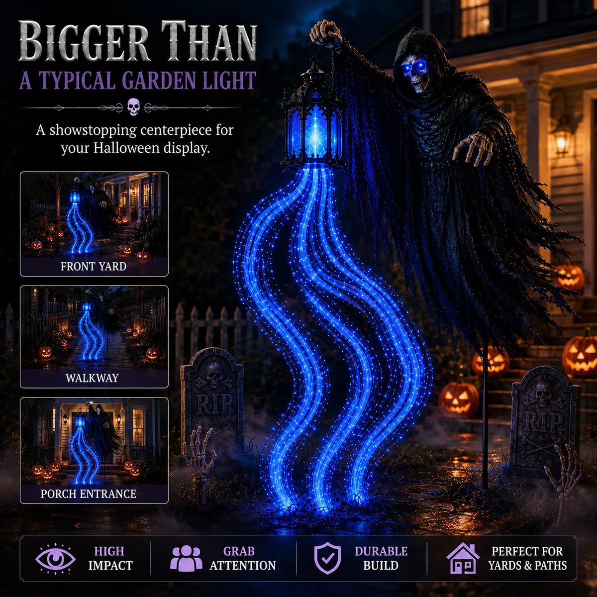 🎁Today 50% OFF🎁💀Halloween Soul Harvester Animated Garden Light