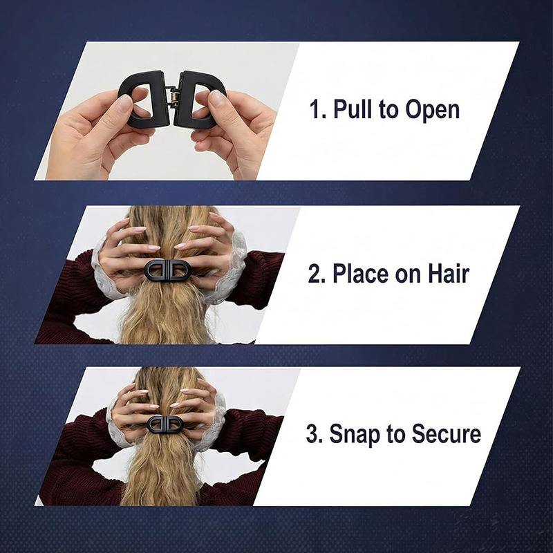 4Pcs Magnetic Hair Styling Clips Set