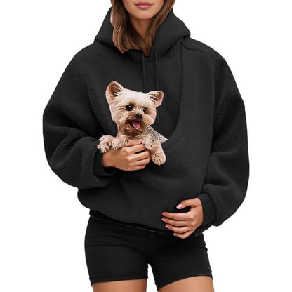 Sherpa Pet Carrier Hoodie