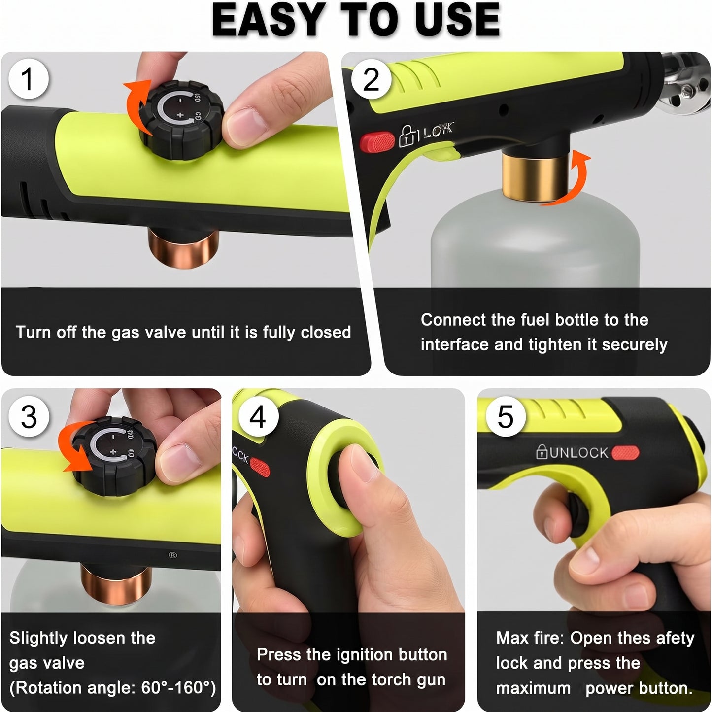 Powerful Propane Torch Gun