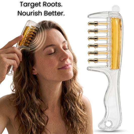 Refillable Comb – Apply Smarter. Massage Gently.