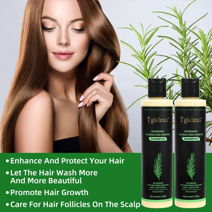 Rosemary Hydrolyzed Shampoo | Hair Growth & Anti-Dandruff Scalp Treatment