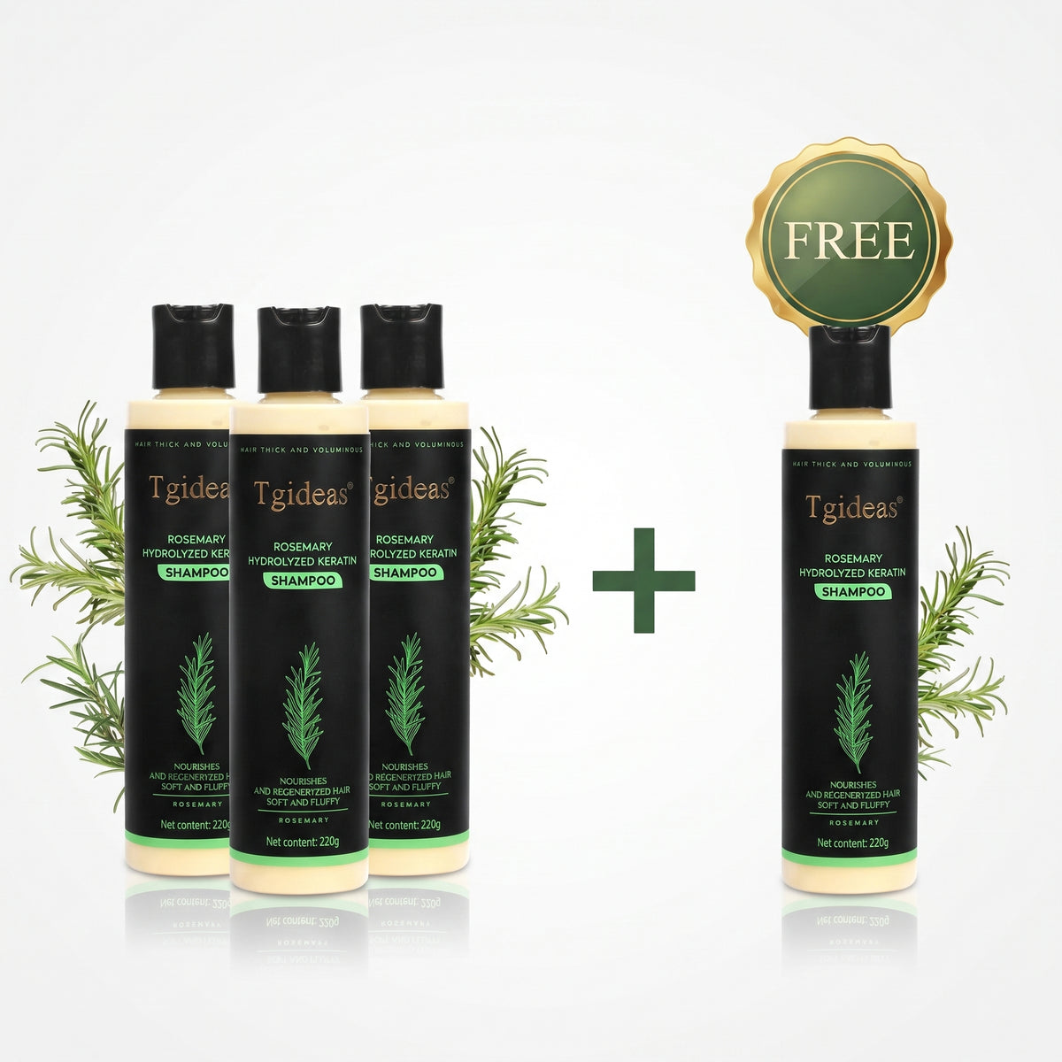 Rosemary Hydrolyzed Shampoo | Hair Growth & Anti-Dandruff Scalp Treatment