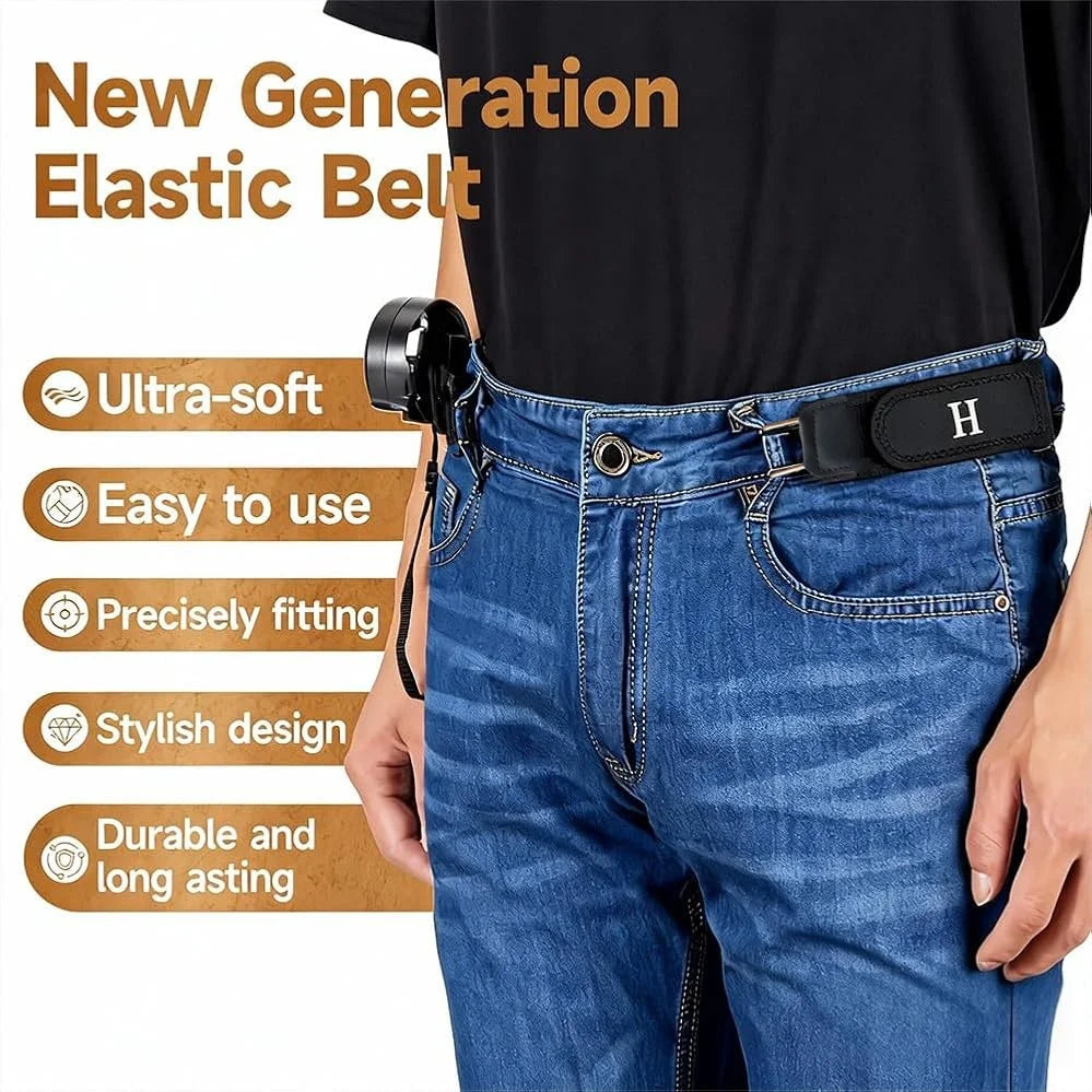 BeltBro Pro Elastic Belt – No Buckle. No Pain. No More Adjusting.