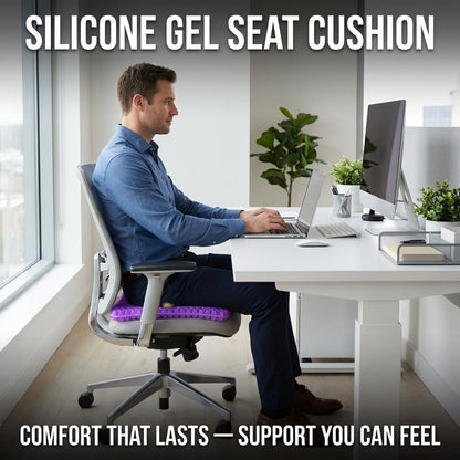 Ergonomic Silicone Seat Cushion – Relief You Can Feel
