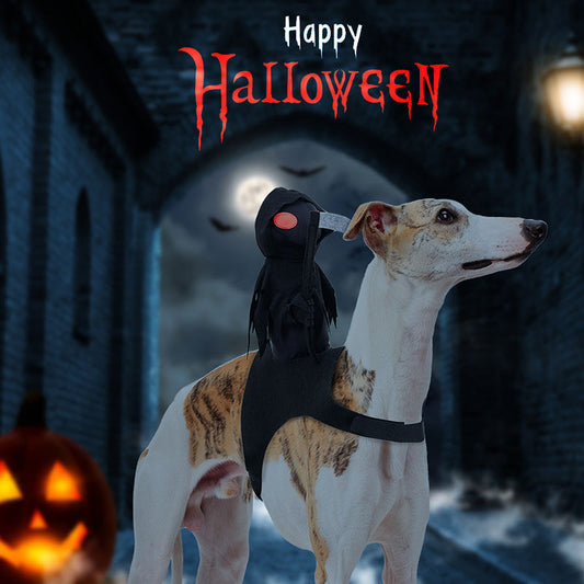Grim Reaper Rider Halloween Pet Costume
