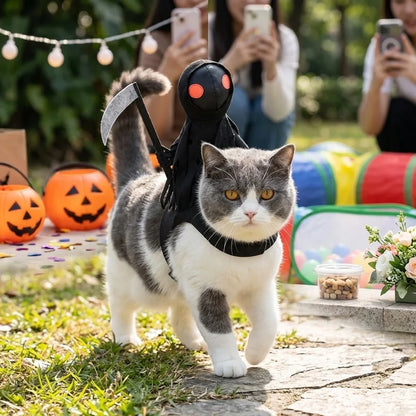 Grim Reaper Rider Halloween Pet Costume