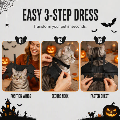 BooWings™ – Bat Costume for Pets